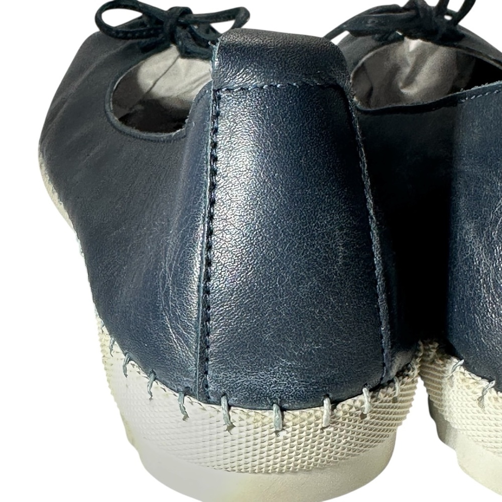 Bos & Co Women Osaka Slip-On Leather Navy Blue Sneaker Portugal Size 40‎ US9/9.5 - Picture 7 of 11